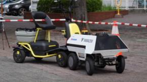 「シェアマイクロモビリティ自律・遠隔牽引実証実験」を実施