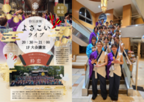 亀の井ホテル 高知 学生よさこいチーム「粋恋」が9月27日に特別演舞