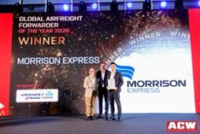 SGホールディングスグループのモリソン社「Global Airfreight Forwarder of the Year 2026」を初受賞