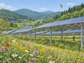 適切な管理を行うことで、太陽光発電所に 「半自然生態系」が成立する可能性を提示 