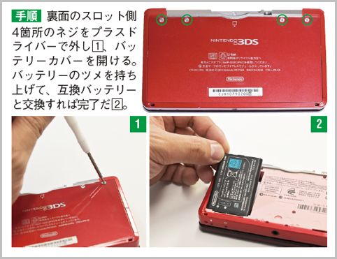 初代ニンテンドー3dsのバッテリーを自力で交換 Starthome