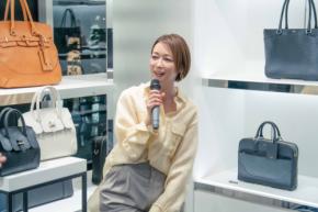 『PELLE MORBIDA』銀座店リニューアル記念トークショーを開催! 辺見えみりが語るバッグの魅力と“大人のギャップ”