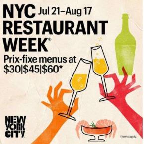 ニューヨーク市観光会議局、定額制の食イベント「NYCレストラン・ウィーク サマー2025」開催中　市内600店がメニュー提供
