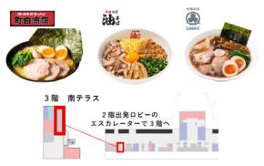 羽田空港T1にラーメン店3店舗、8月25日同時オープン