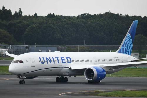 ユナイテッド航空(ボーイング787-10型機)