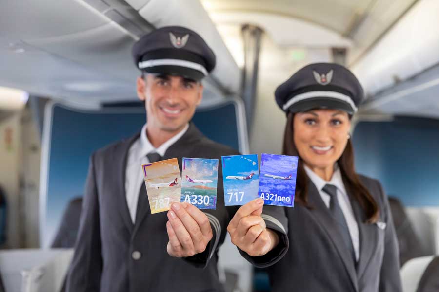 ハワイアン航空、限定トレーディングカードを配布 デジタルカードも