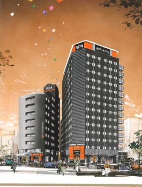 「アパホテル〈郡山駅前〉」、2027年11月にオープン　既存棟隣接地