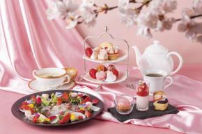 舞浜ビューホテル by HULIC、いちごと桜が香る「いちごアフタヌーンティー」を提供