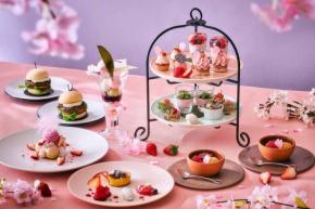 品川プリンスホテル、「天空のお花見アフタヌーンティー～桜＆いちご～」を販売　3月1日から