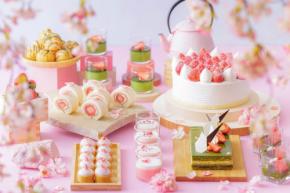 ホテルニューオータニ大阪、桜と抹茶がテーマのスーパースイーツビュッフェを開催　4月1日から