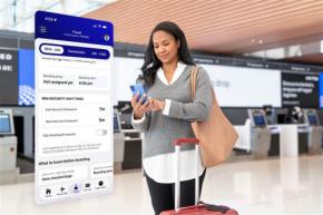 ユナイテッド航空、アプリで保安検査場の待ち時間提供