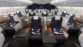 ルフトハンザ・ドイツ航空、エアバスA380型機のビジネスクラス刷新 初号機の運航開始