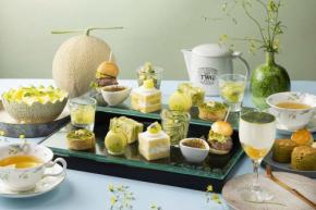 シェラトン都ホテル東京、メロンと抹茶のアフタヌーンティーを提供 5月31日まで