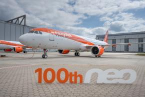 イージージェット、100機目のエアバスA320neoファミリーを受領　4分の1が新世代機