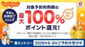じゃらんnet、最大全額をポイント還元　2027年6月30日まで