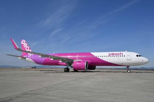 ピーチ(エアバスA321LR型機)