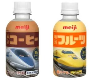 明治コーヒーとフルーツ、ドクターイエロー・500系デザインボトルを数量限定販売