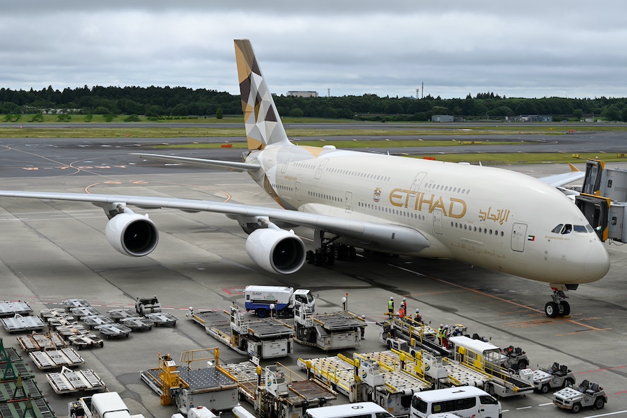 エティハド航空、東京/成田〜アブダビ線にエアバスA350-1000型機投入 12月15日から