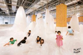 ひまわりに変身♡ かき氷の山で遊んだり♡ なんだか楽しそう! まだまだ暑いから、立川の屋内型キッズパークで家族で夏まつり