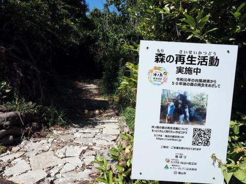 森の再生活動実施中