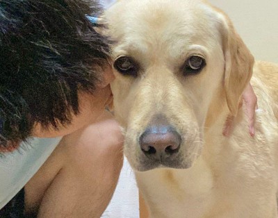 男性にキスされて溜息