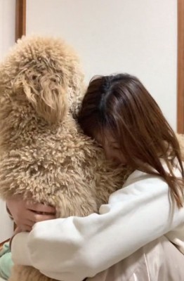 寄り添うカムくん