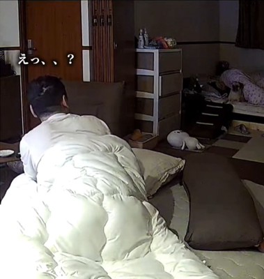起きるパパ