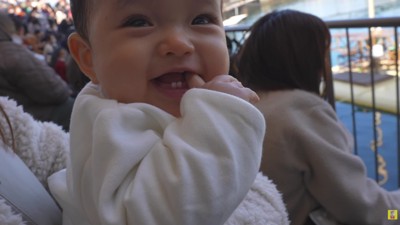 「もんちゃんもできるね!」