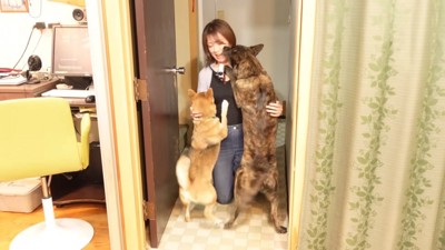 歓迎されるえりこさん