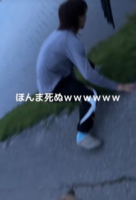 お散歩中のベイリーちゃんとパパ6