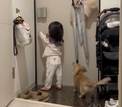 玄関前