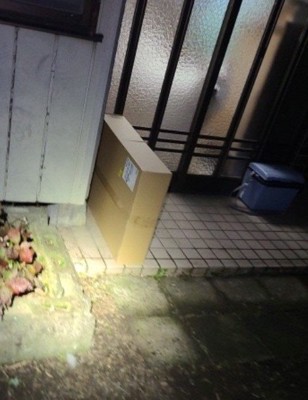 暗闇の中のまっちょくん