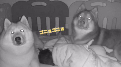 赤ちゃんが起きると…