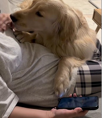 スマホを置くと…