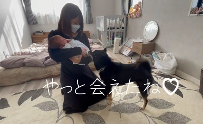匂いを嗅いでご挨拶♪