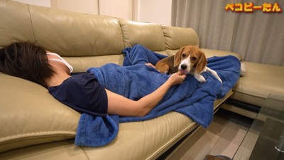看病してくれるペコちゃん