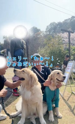 2匹ともいい笑顔♡