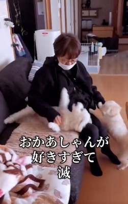 嬉しすぎる2匹