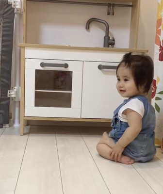 優しい笑顔のゆいちゃん