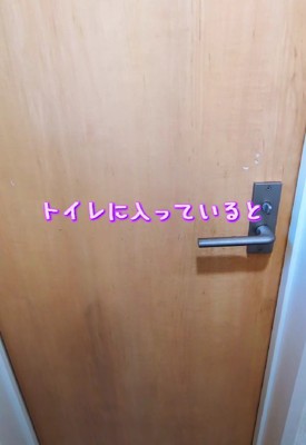 トイレへ入っていたとき…