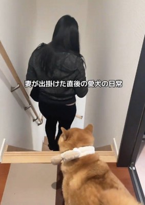 ママのお見送り
