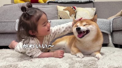 勝利を称えるほのちゃん