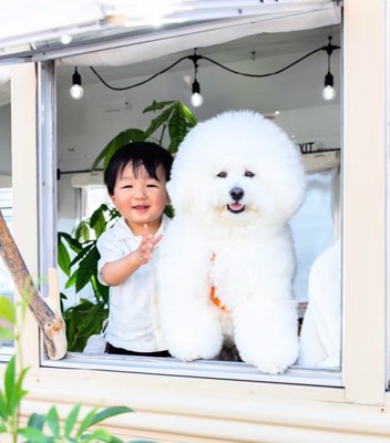 笑顔のふたり