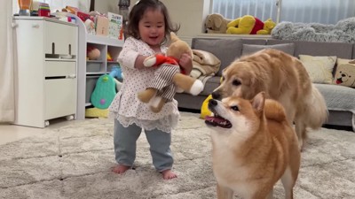 たくさん遊んで…