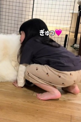 思わずハグ♡