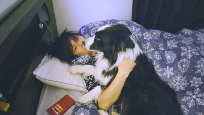 全然起きようとしないパパさん