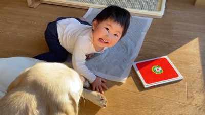 まさかの満面の笑み♪