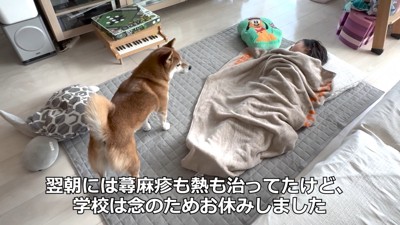 花子ちゃんも心配そう