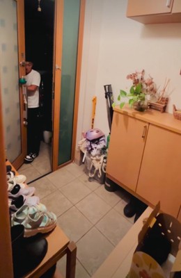 帰宅する男の子