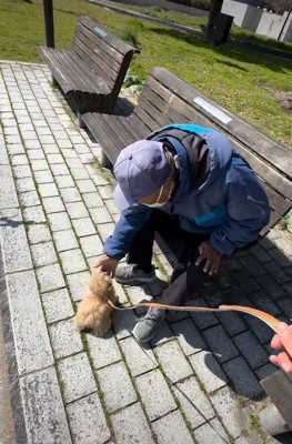 おじいちゃんを発見！！